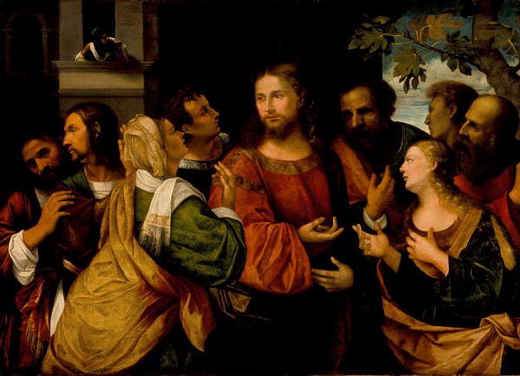 Detail of Christ and the Women of Canaan, c.1520 by Rocco Marconi