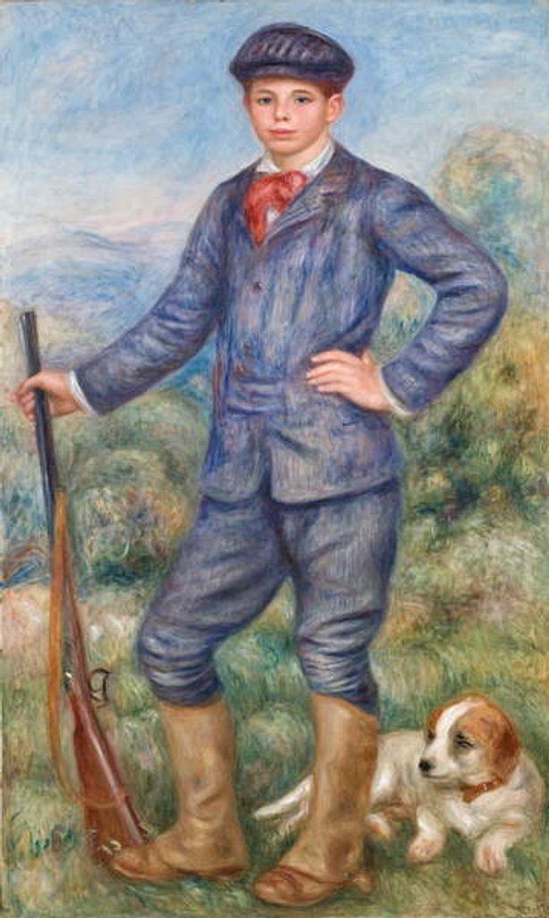 Detail of Jean as a Huntsman, 1910 by Pierre Auguste Renoir