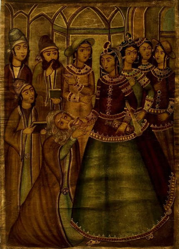 Detail of Shaykh Sanan and the Christian Maiden by School Qajar