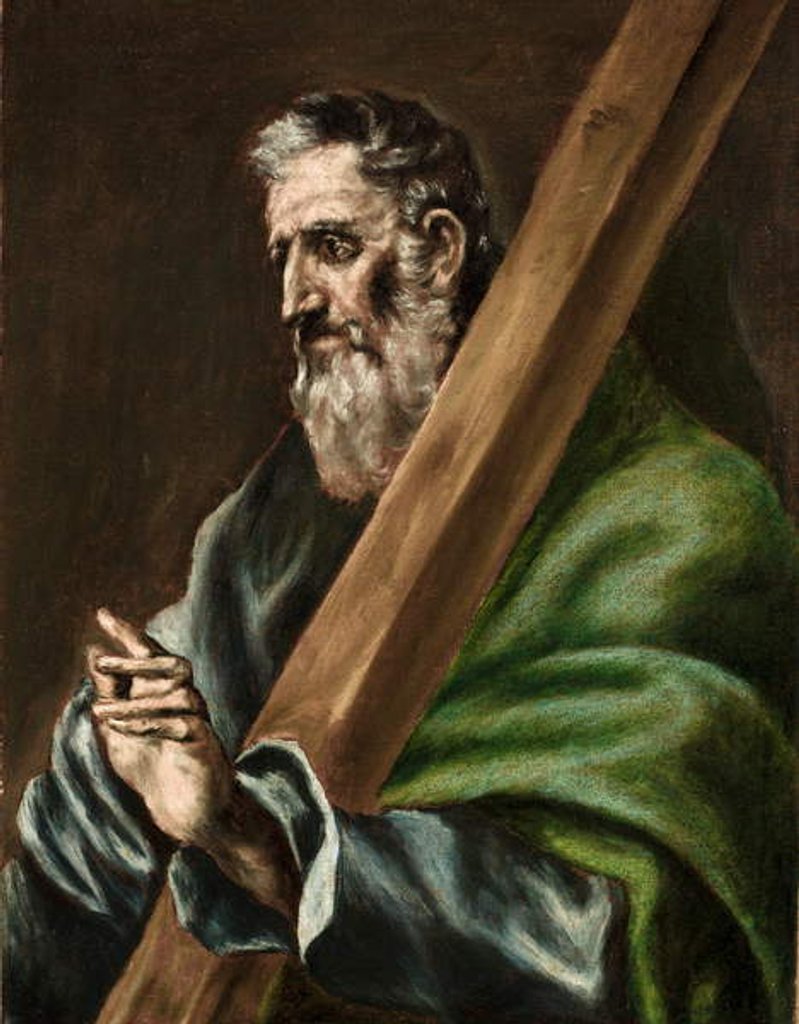 Detail of The Apostle St. Andrew, c.1600 by El (1541-1614) Greco