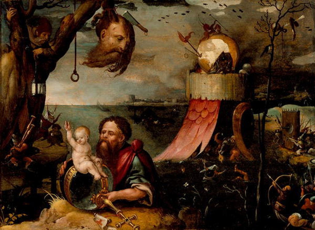 Detail of Saint Christopher and the Christ Child, c.1550 by Jean Mandyn
