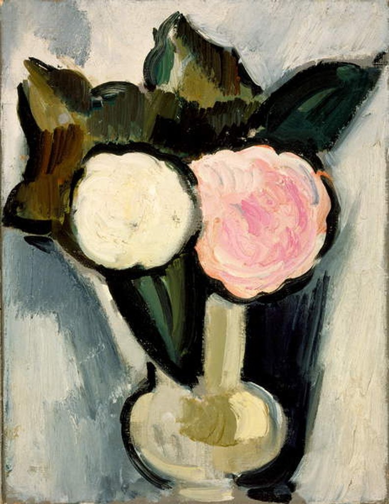 Detail of Pink and White Flowers in a Vase, c.1929 by Marsden Hartley
