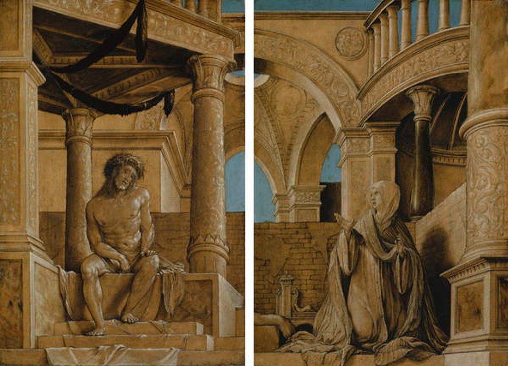 Detail of The Pensive Christ and the Virgin Mary Grieving, c.1518-20 by Hans Holbein the Younger