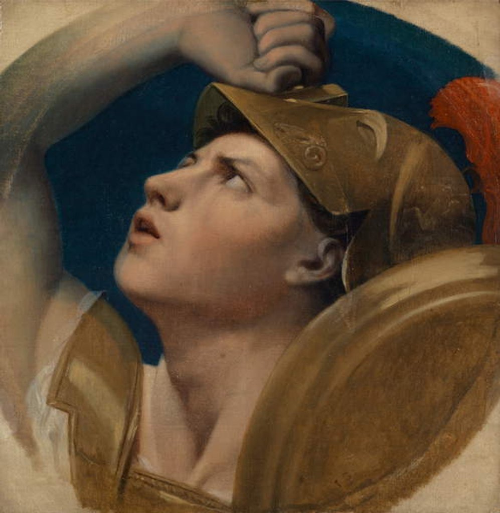 Detail of Mars, 1864 by Jean Auguste Dominique Ingres