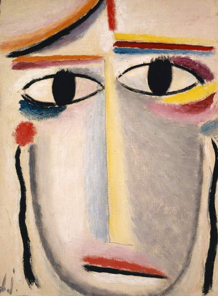 Detail of Female Head, 1919-20 by Alexej von Jawlensky