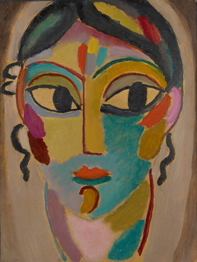 Detail of Mystical Head: Head of a Girl, 1918 by Alexej von Jawlensky