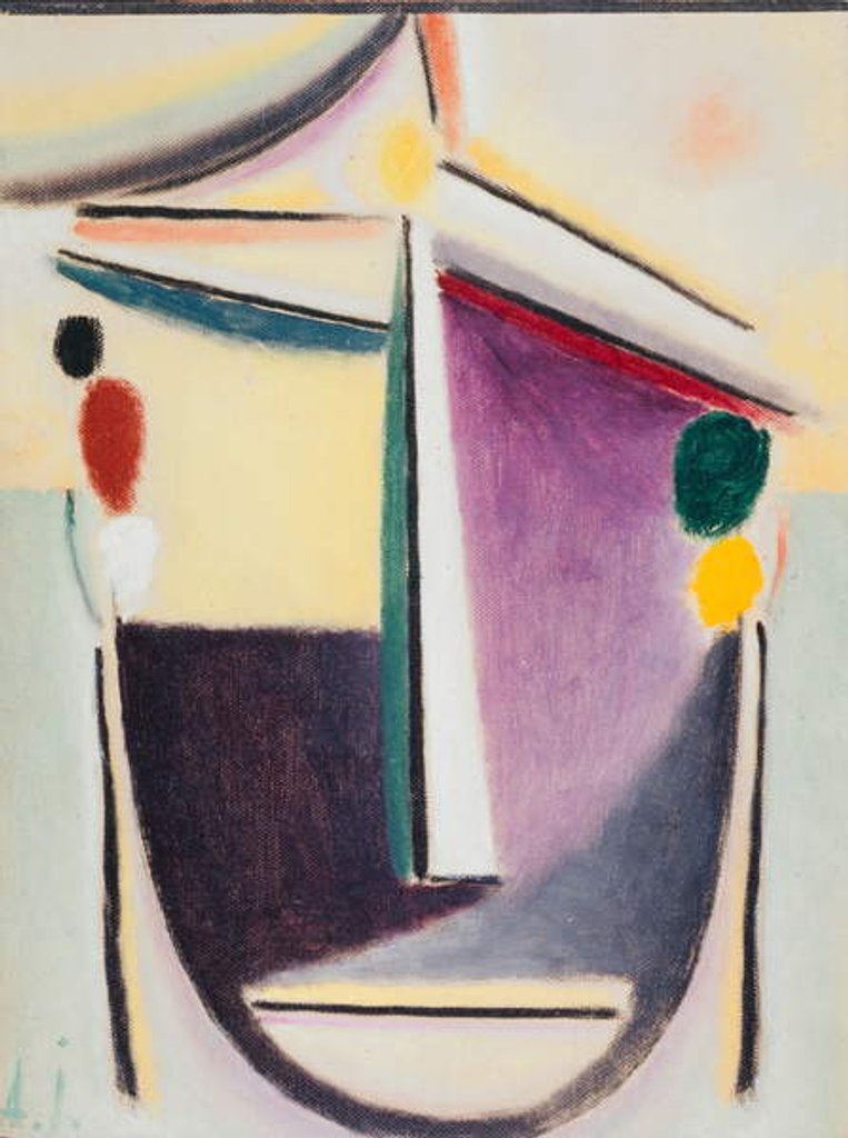Detail of Abstract Head: Black-Yellow-Purple, c.1922 by Alexej von Jawlensky