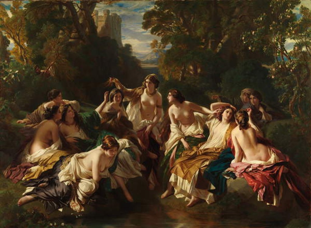 Detail of Florinda, 1853 by Franz Xaver Winterhalter