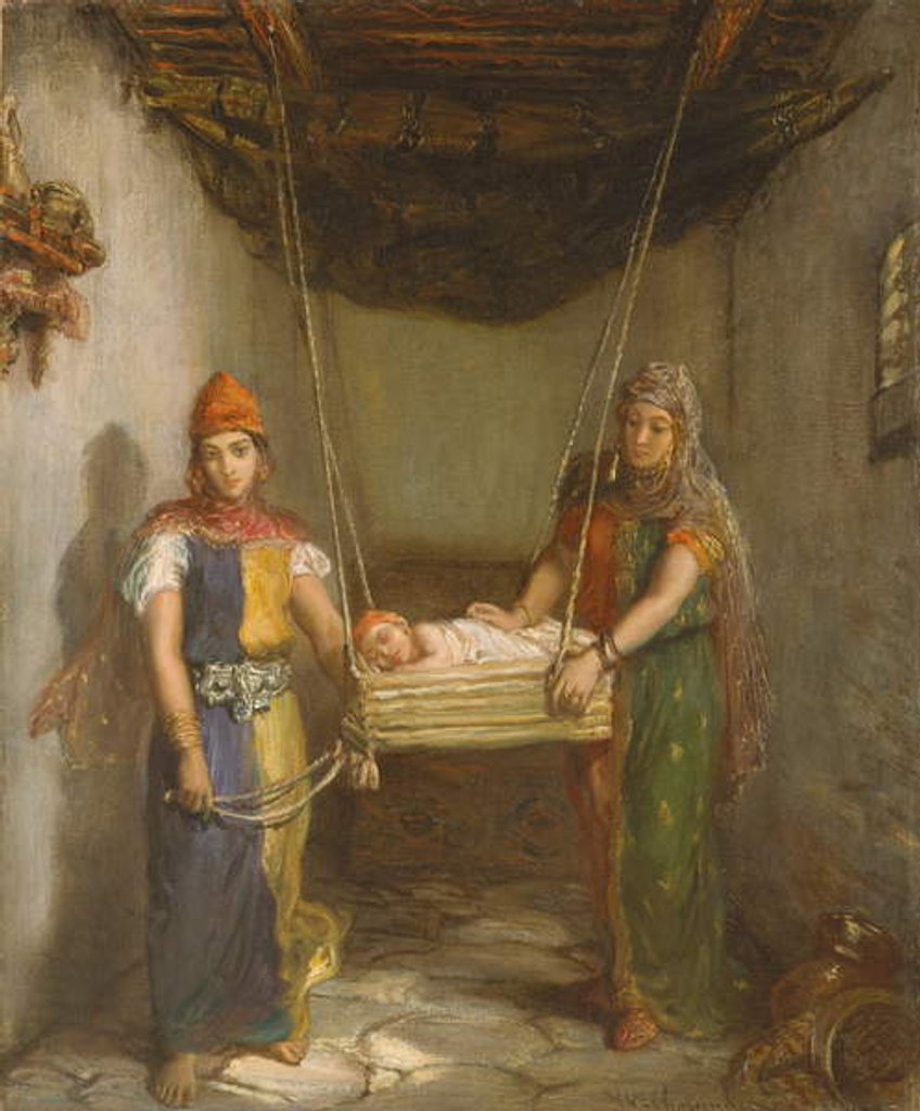 Detail of Scene in the Jewish Quarter of Contantine, 1851 by Theodore Chasseriau