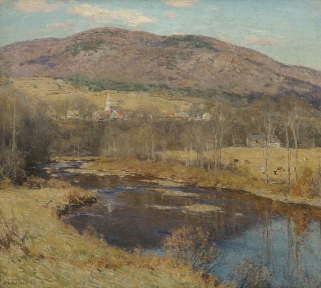 Detail of The North Country, 1923 by Willard Leroy Metcalf