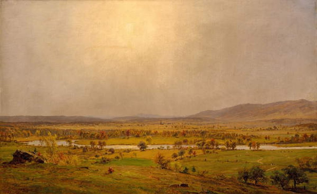 Detail of Pompton Plains, New Jersey, 1867 by Jasper Francis Cropsey