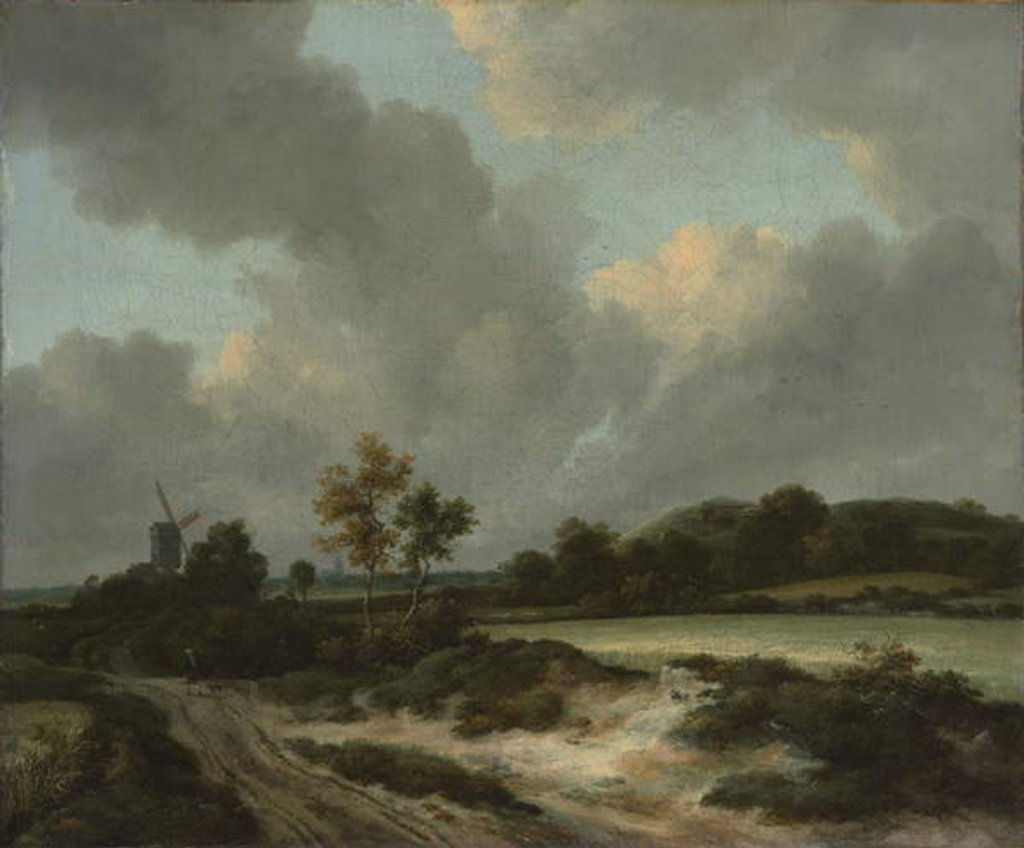 Detail of Grainfields, c.1660 by Jacob Isaaksz. or Isaacksz. van Ruisdael