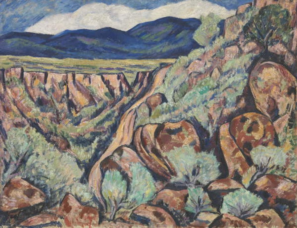 Detail of Landscape, New Mexico, 1919-20 by Marsden Hartley