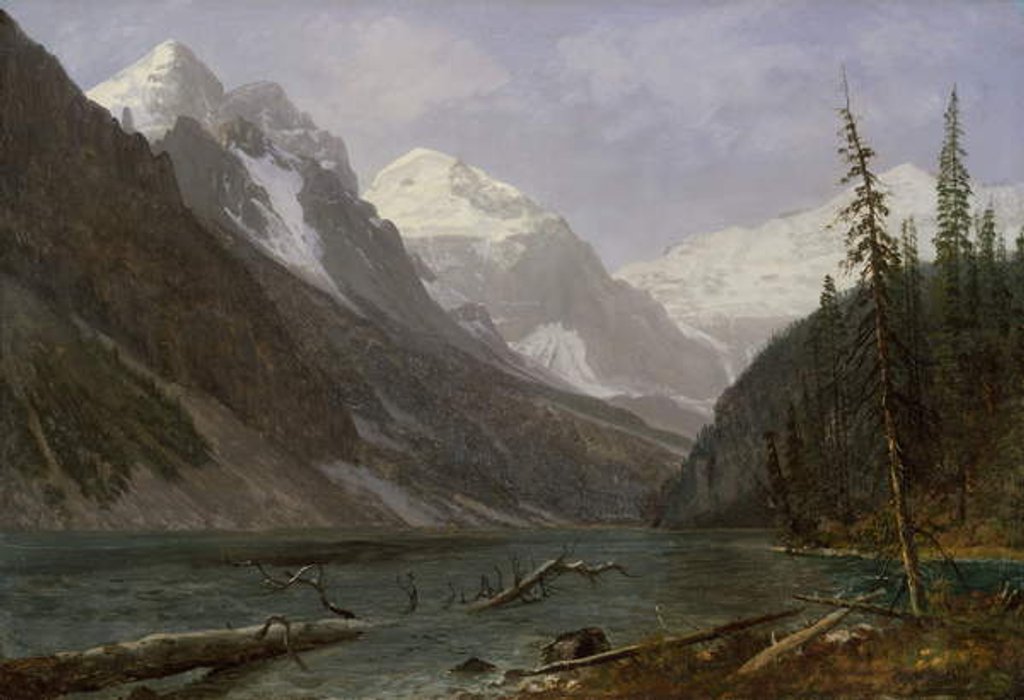 Detail of Canadian Rockies, c.1889 by Albert Bierstadt
