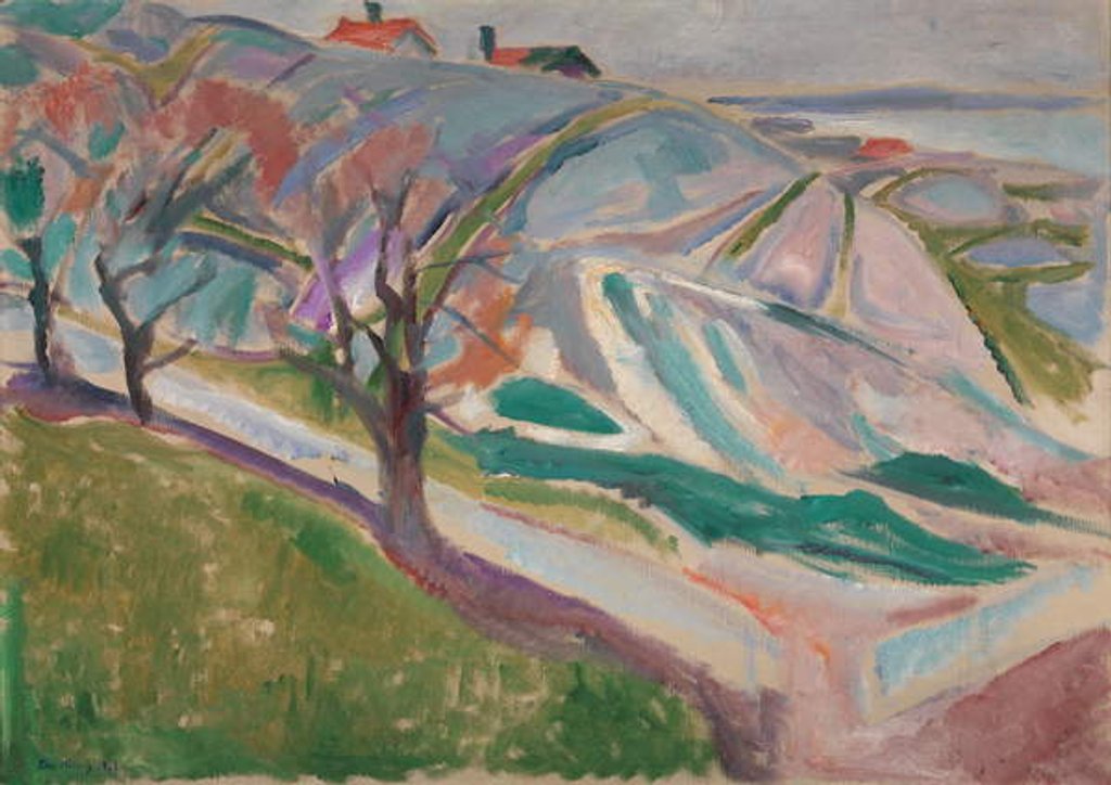 Detail of Landscape, Kragero, 1912 by Edvard Munch