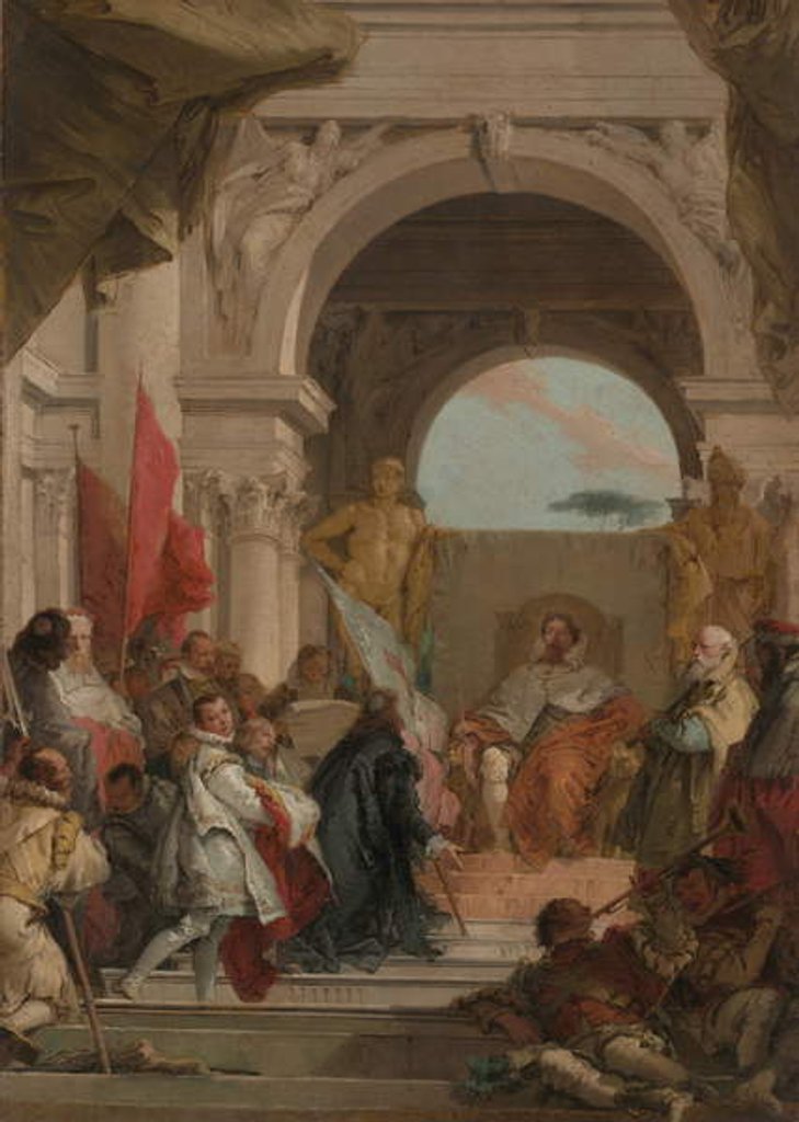 Detail of The Investiture of Bishop Harold as Duke of Franconia, c.1751-52 by Giovanni Battista Tiepolo