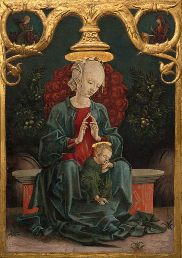 Detail of Madonna and Child in a Garden, c.1460-70 by Cosimo Tura