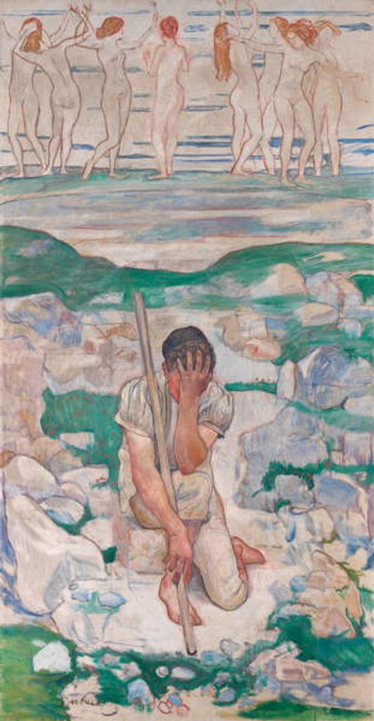Detail of The Dream of the Shepherd, 1896 by Ferdinand Hodler