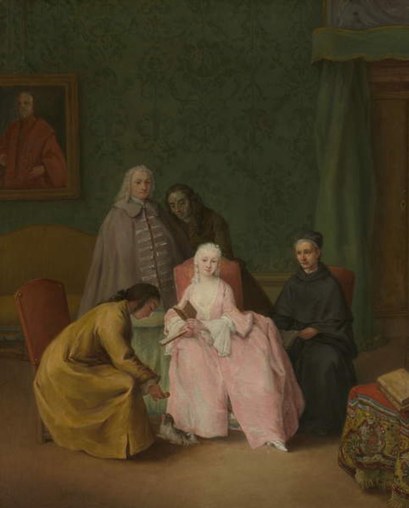 Detail of The Visit, 1746 by Pietro Longhi