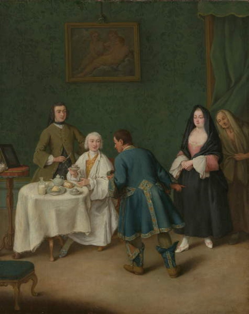 Detail of The Temptation, 1746 by Pietro Longhi