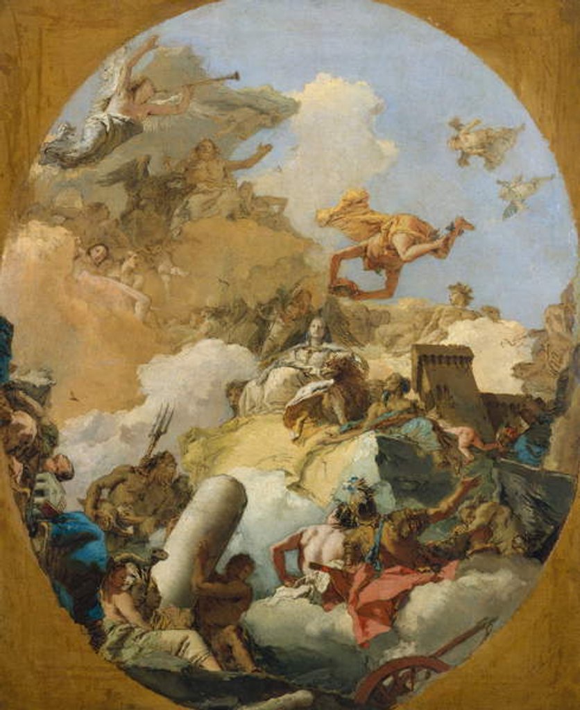 Detail of The Apotheosis of the Spanish Monarchy, c.1765 by Giovanni Battista (1696-1770) Tiepolo