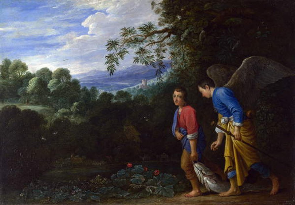 Detail of Tobias and the Archangel Raphael, c.1650 by Adam (after) Elsheimer