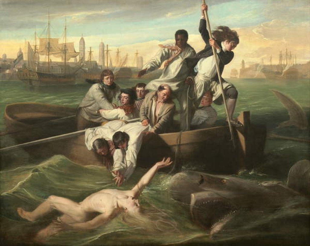 Detail of Watson and the Shark, 1778 by John Singleton Copley