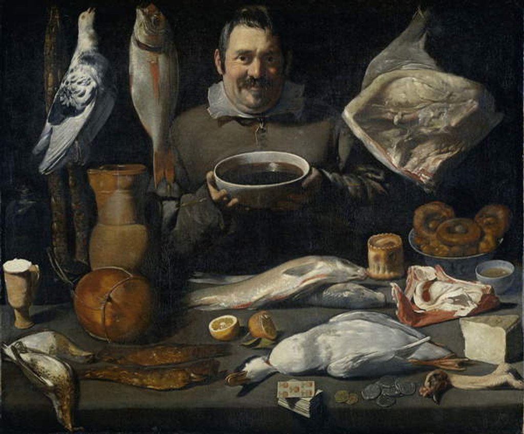 Detail of Kitchen Scene, 1610-25 by Dutch School