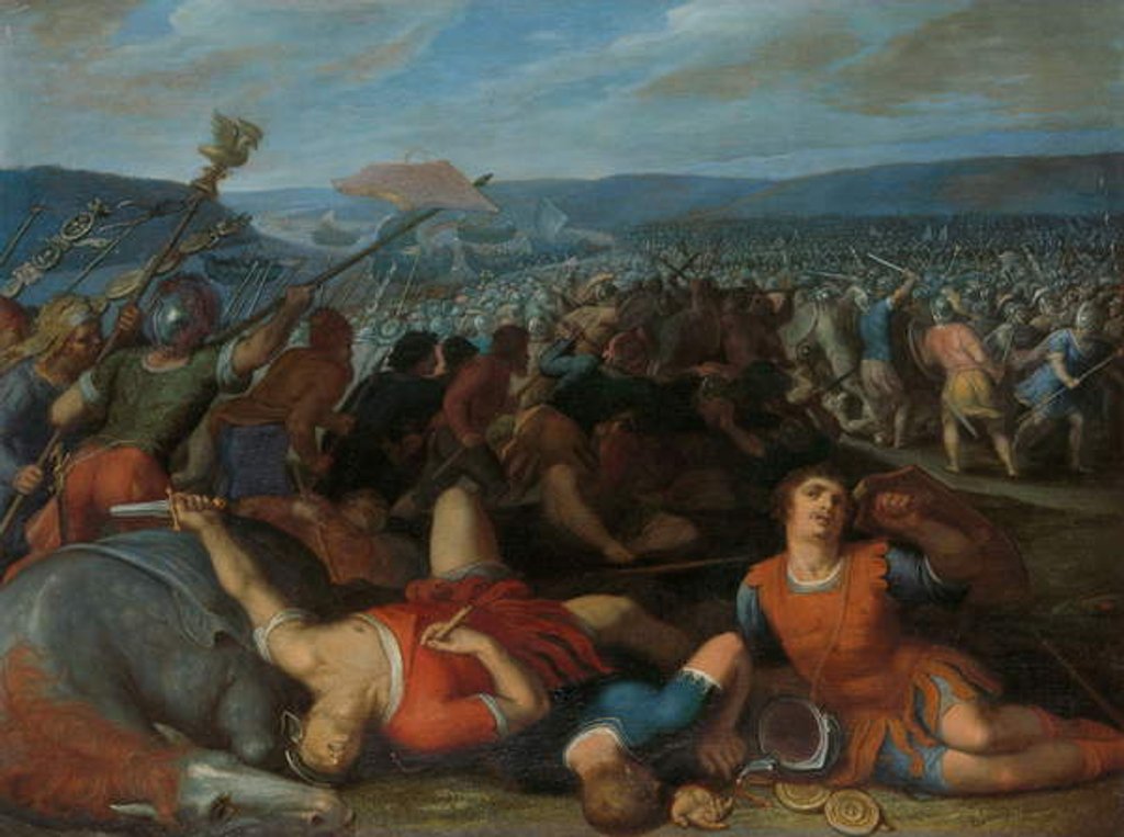 Detail of The Batavians Defeating the Romans on the Rhine, 1600-13 by Otto van Veen
