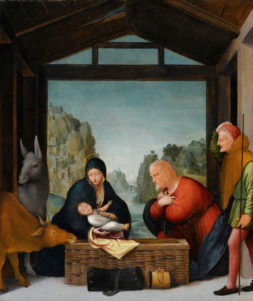 Detail of The Adoration of the Shepherds, 1500-35 by B. Suardi (attr. to) Bramantino