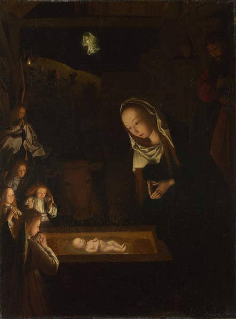 Detail of The Nativity at Night, c.1490 by Geertgen tot Sint Jans