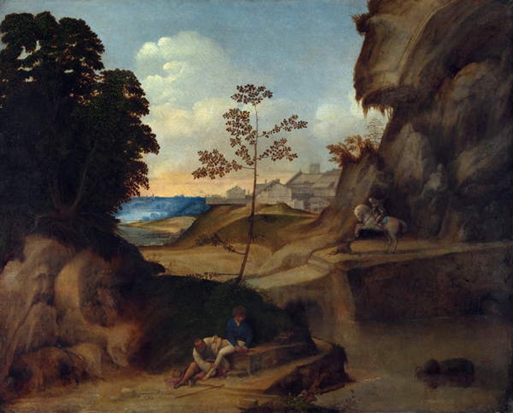 Detail of Il Tramonto, 1506-10 by (1476/8-1510) Giorgione