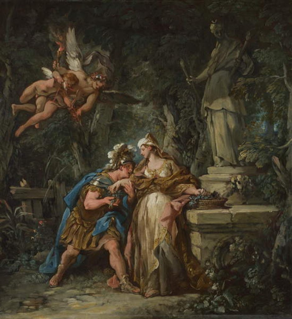 Detail of Jason Swearing Eternal Affection to Medea, 1742-43 by Jean Francois de Troy