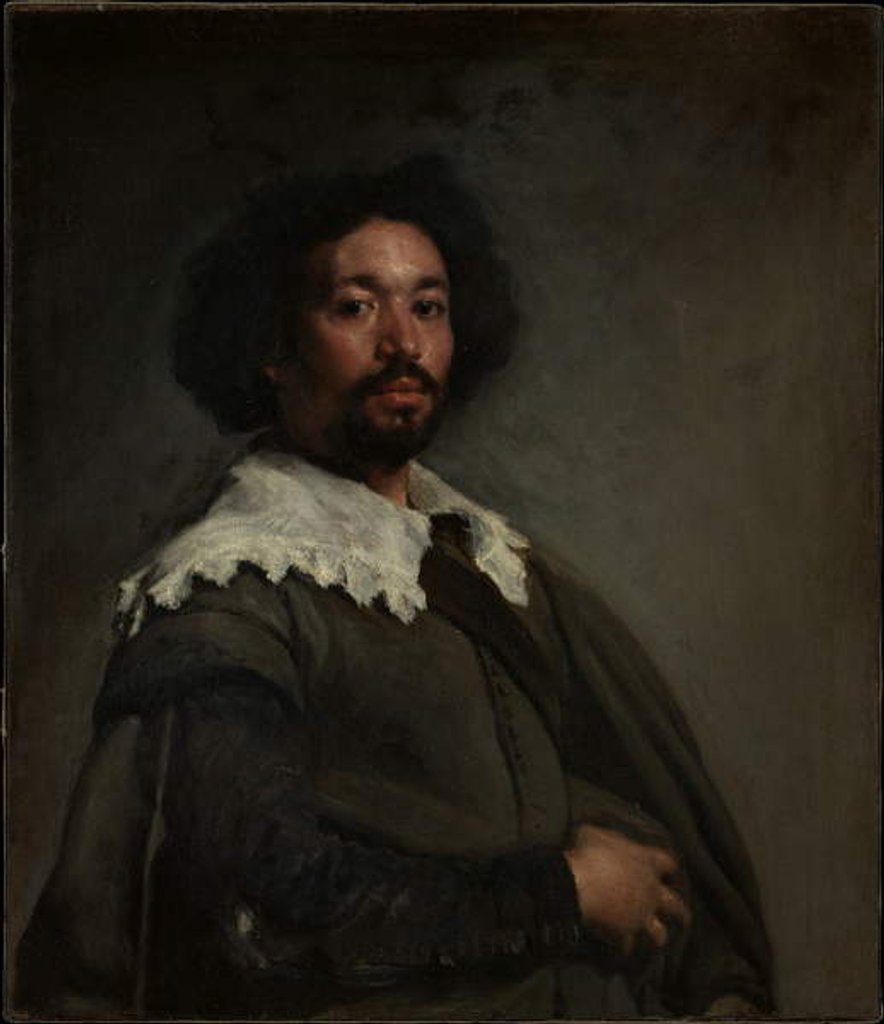 Detail of Juan de Pareja, 1650 by Diego Rodriguez de Silva y Velazquez