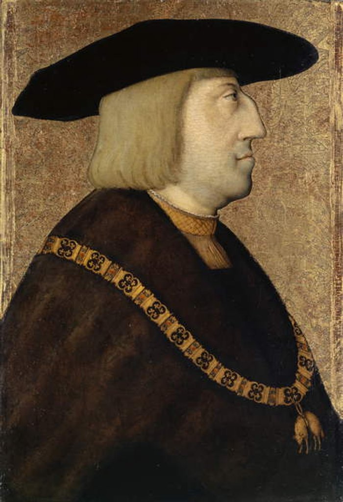 Detail of Portrait of Emperor Maximilian I by Master of Messkirch