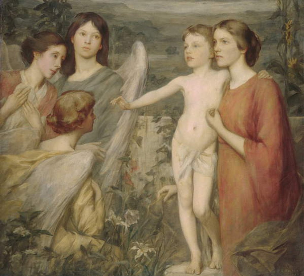 Detail of A Morning Vision, 1895 by Pierre Puvis de Chavannes