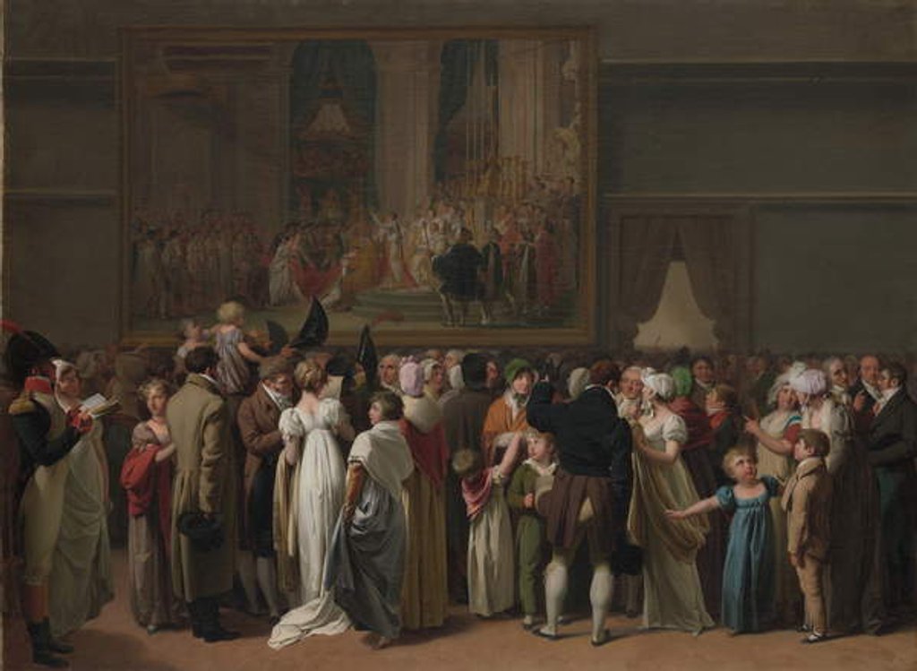 Detail of The Public Viewing David’s 'Coronation' at the Louvre, 1810 by Louis Leopold Boilly
