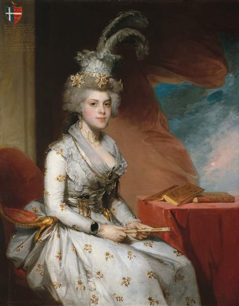 Detail of Matilda Stoughton de Jaudenes, 1794 by Gilbert Stuart