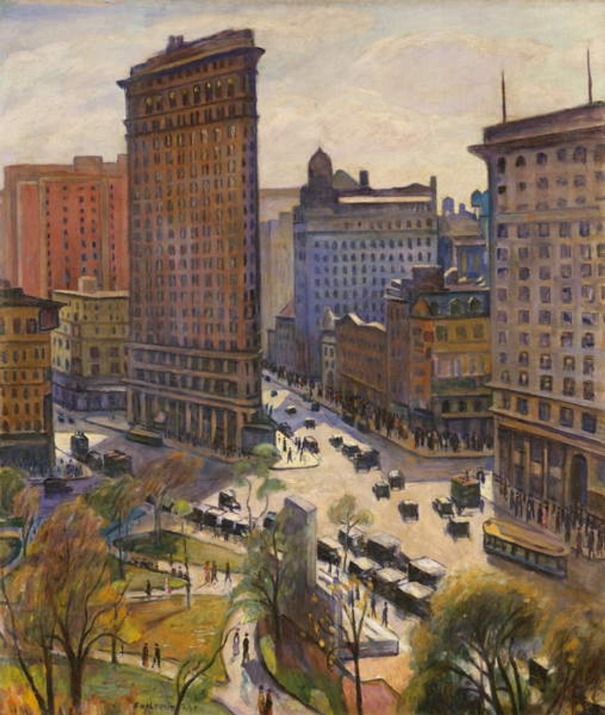 Detail of The Flatiron Building, 1919 by Samuel Halpert