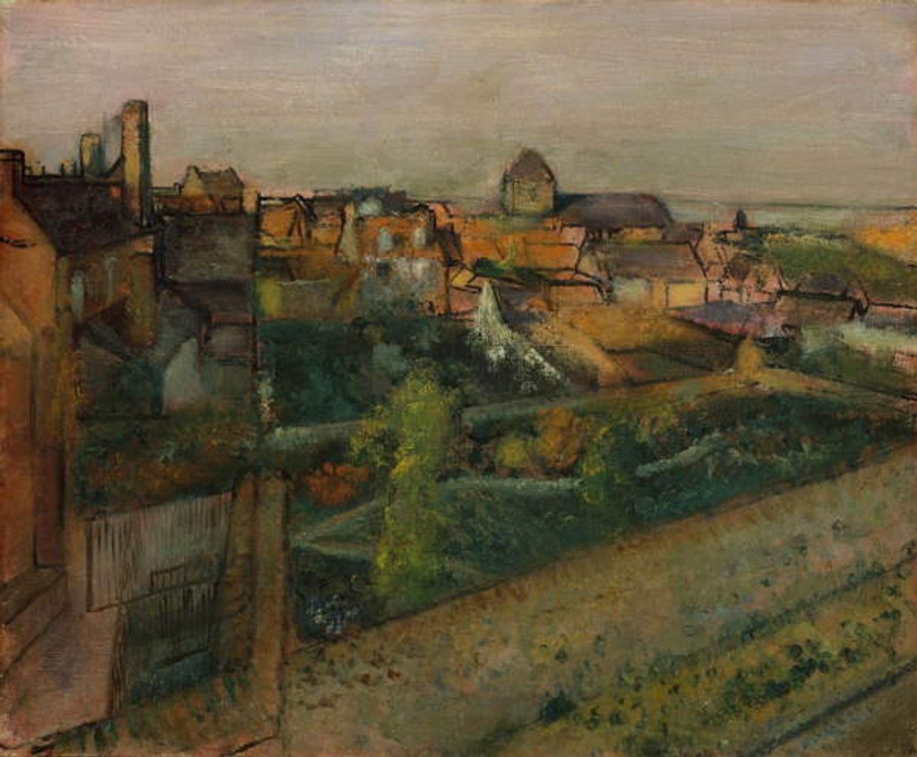 Detail of View of Saint-Valéry-sur-Somme, 1896-98 by Edgar Degas