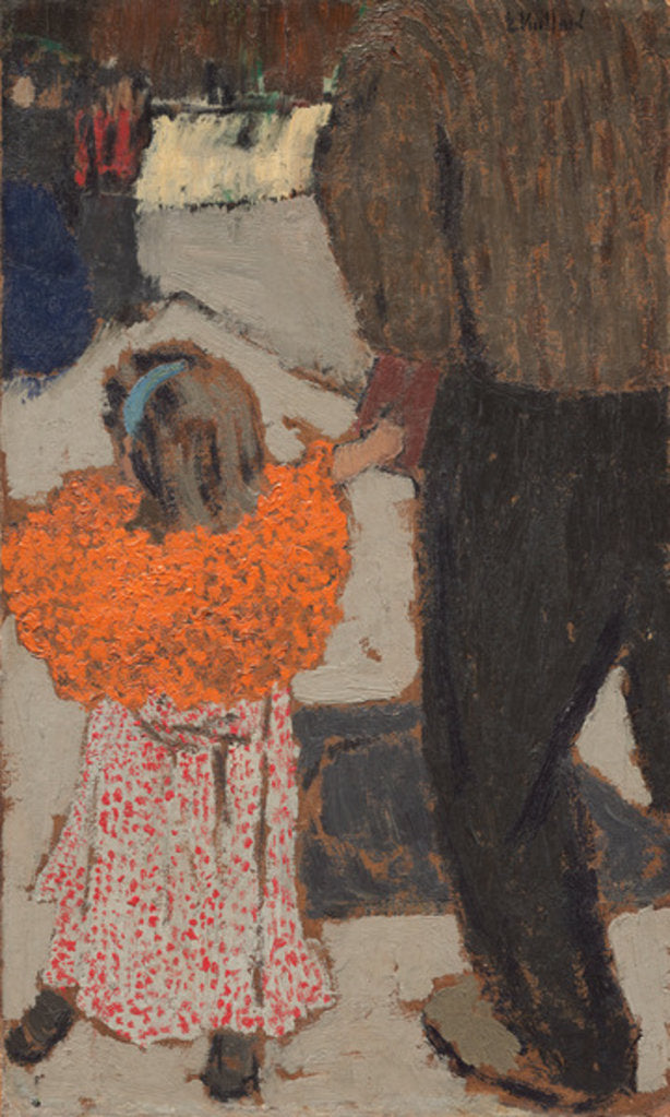 Detail of Child wearing a red scarf, c.1891 by Edouard Vuillard