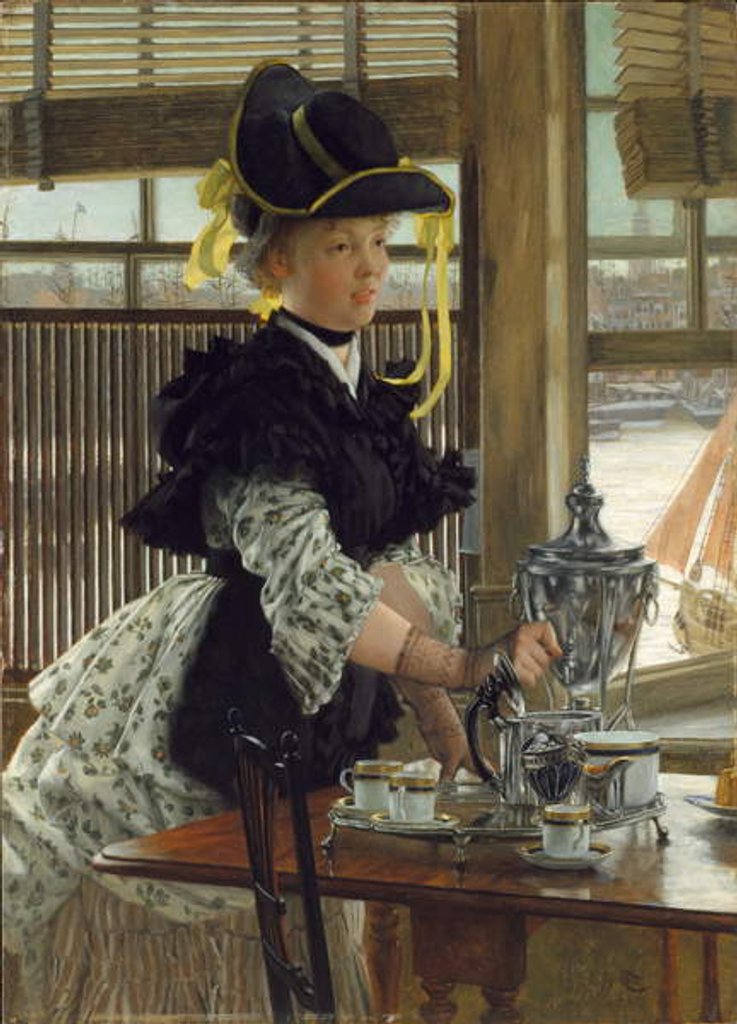 Detail of Tea, 1872 by James Jacques Joseph Tissot