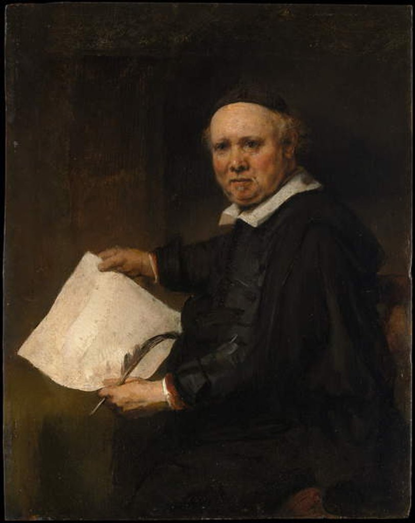 Detail of Lieven Willemsz van Coppenol by Rembrandt Harmensz. van Rijn