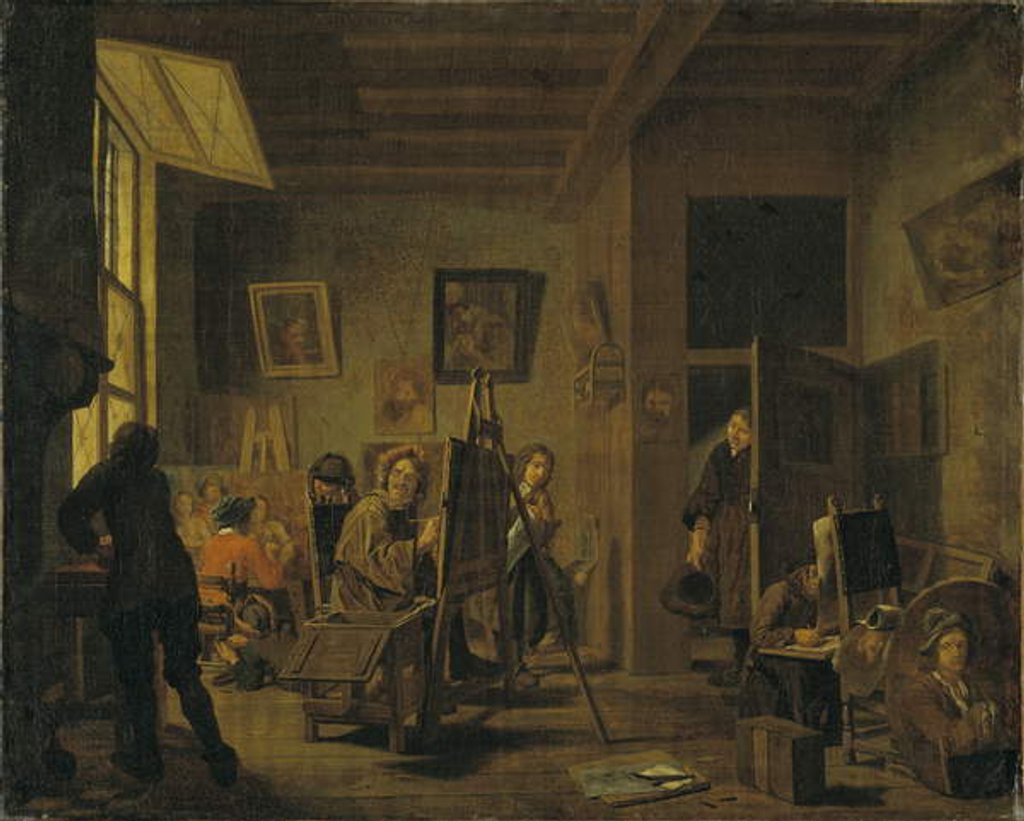 Detail of A Painter's Studio by Jan Josef the Elder Horemans