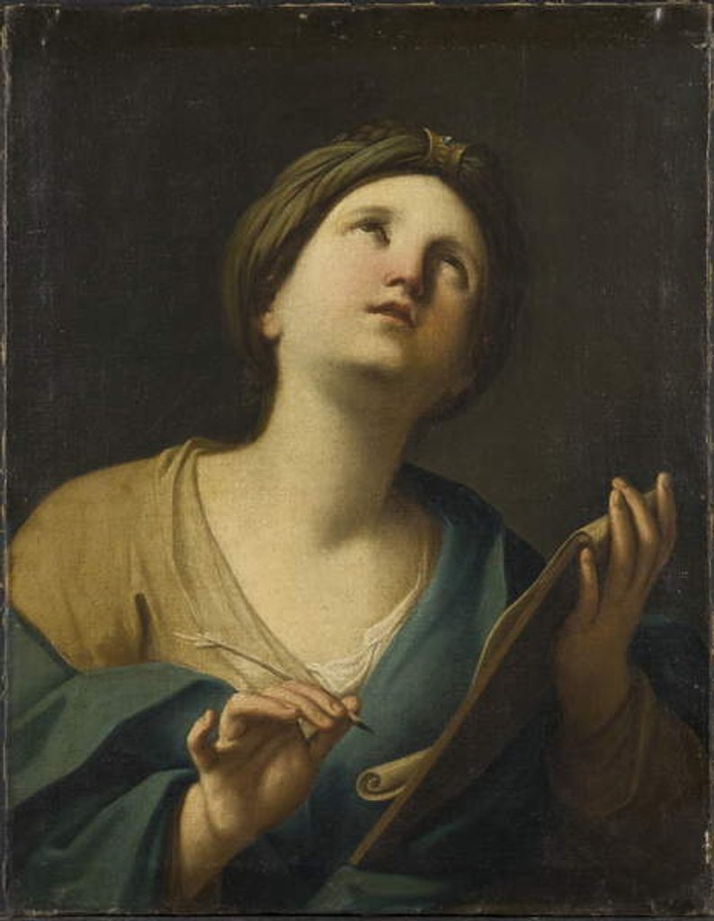 Detail of A Sibyl by Guido (manner of) Reni