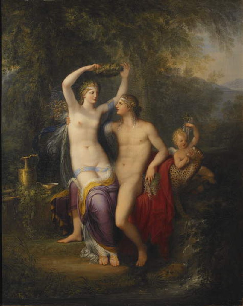 Detail of Bacchus and Ariadne by Jonas Akerstrom