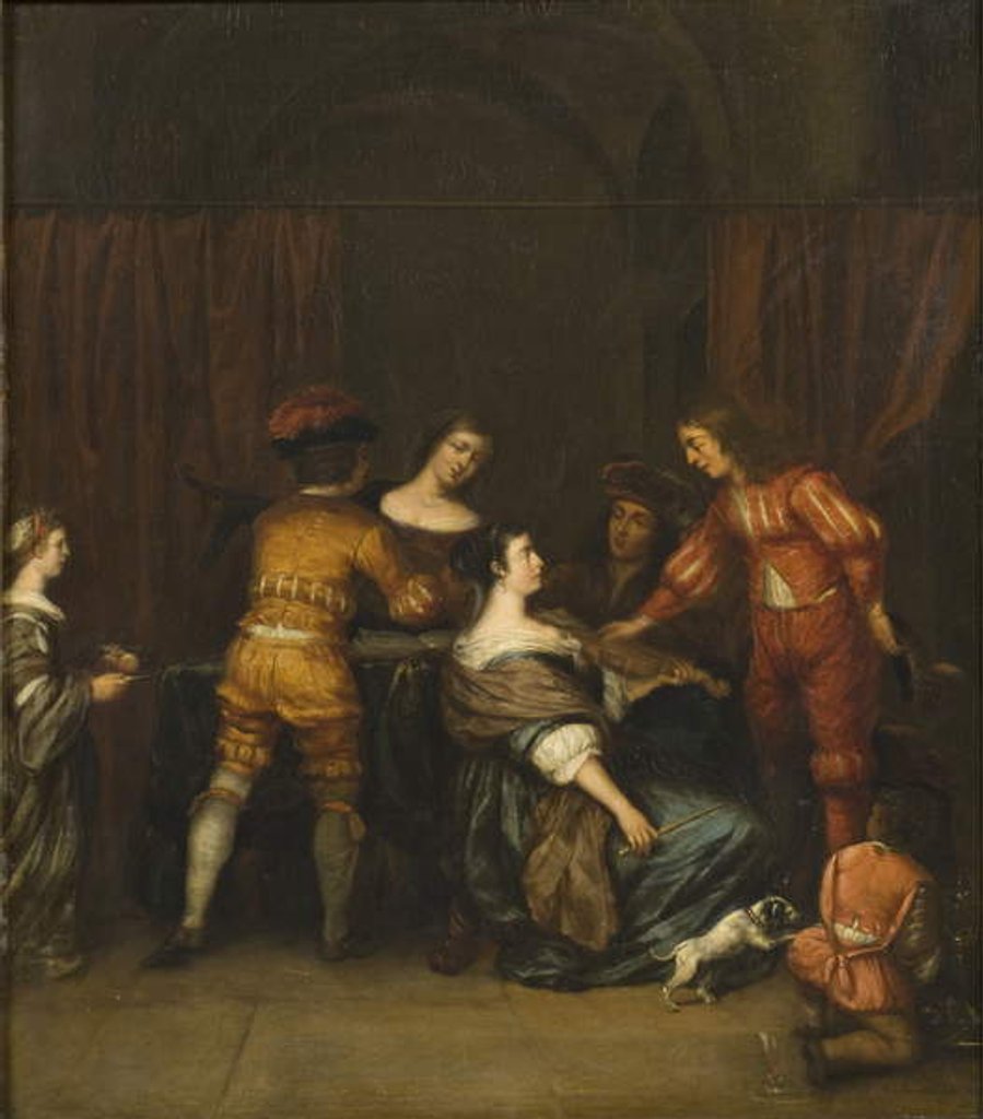 Detail of Company Making Music by Jan Verkolje