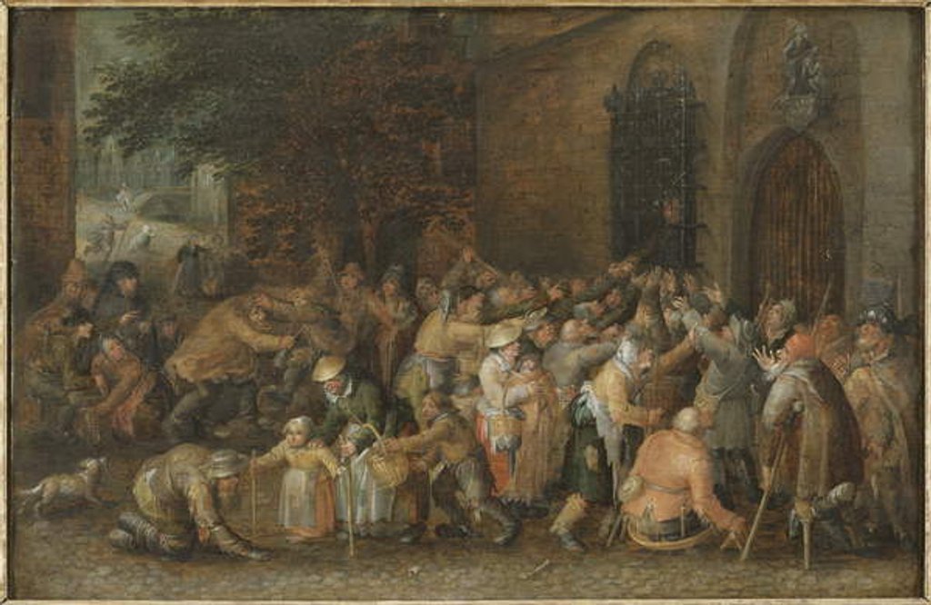 Detail of Distributing Alms, c.1610 by David Vinckeboons