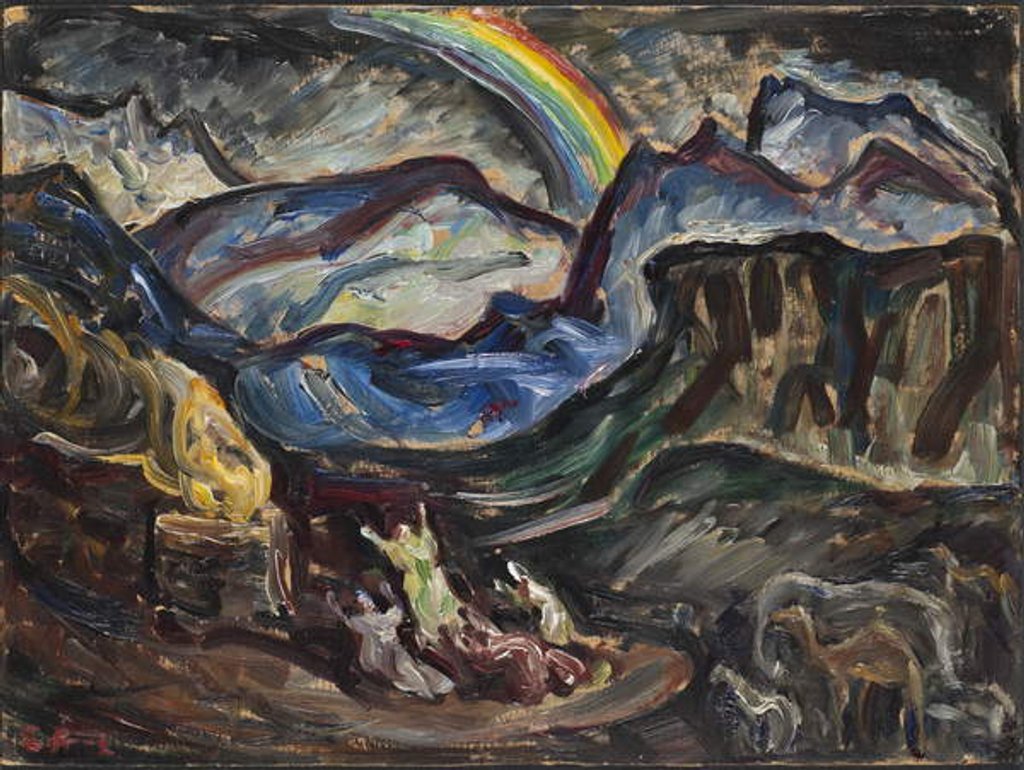 Detail of Noah's Thank-offering by Ester Almqvist