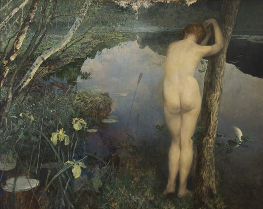 Detail of Nocturne, 1887 by Hjalmer Eilif Emanuel Peterssen